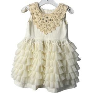 Goldy Belle Size 2t. Beautiful Tulle Ruffle Dress. Excellent Condition